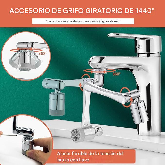 Grifo Llave Giratorio De 360°