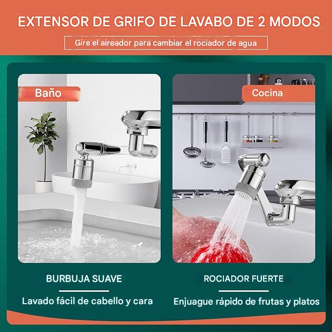 Grifo Llave Giratorio De 360°